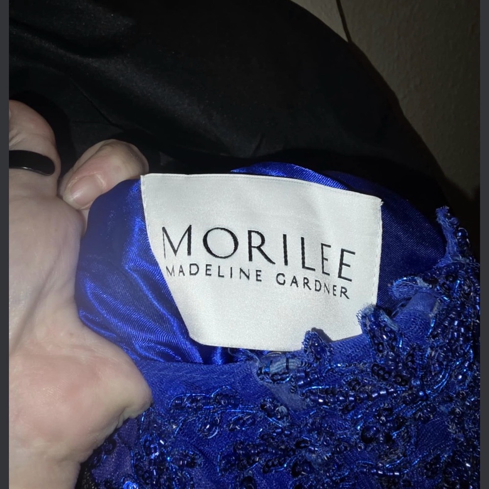 Elegant Blue Prom Dress - Picture 4 of 6